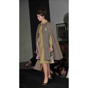 Incredibly Dimensional Pink Purple Cluster Clip on Earrings Vintage Costume Jewe